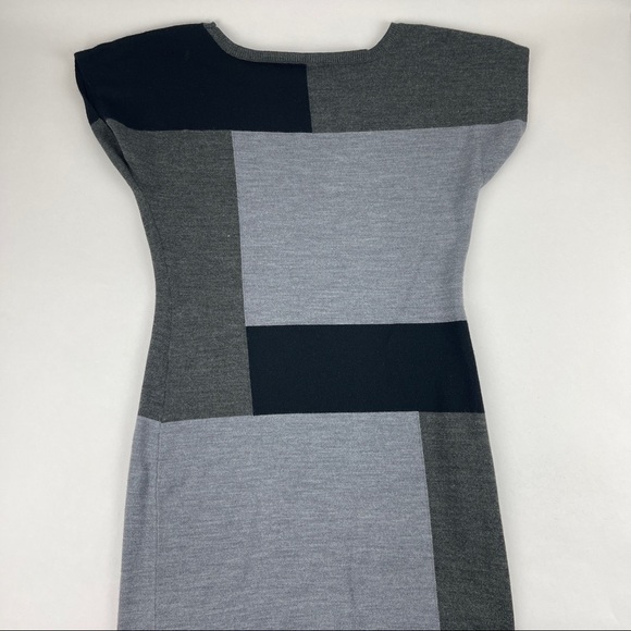 The Limited Dress Womens Small Gray Black Color Block Sleeveless - Picture 5 of 6